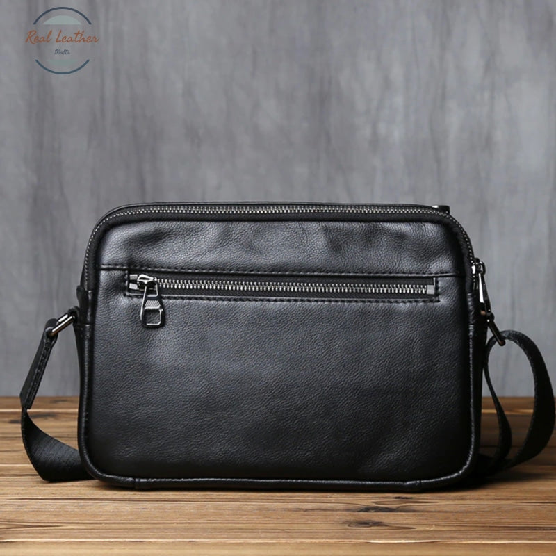 Genuine Leather Mens Casual Messenger Bag Bags
