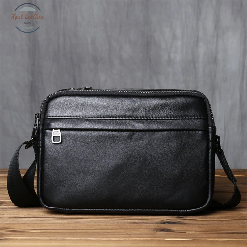 Genuine Leather Mens Casual Messenger Bag Bags