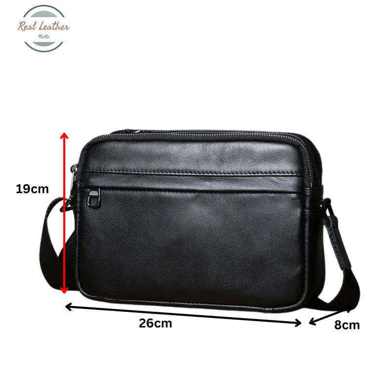 Genuine Leather Mens Casual Messenger Bag Bags