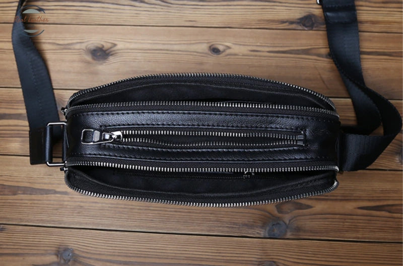 Genuine Leather Mens Casual Messenger Bag Bags
