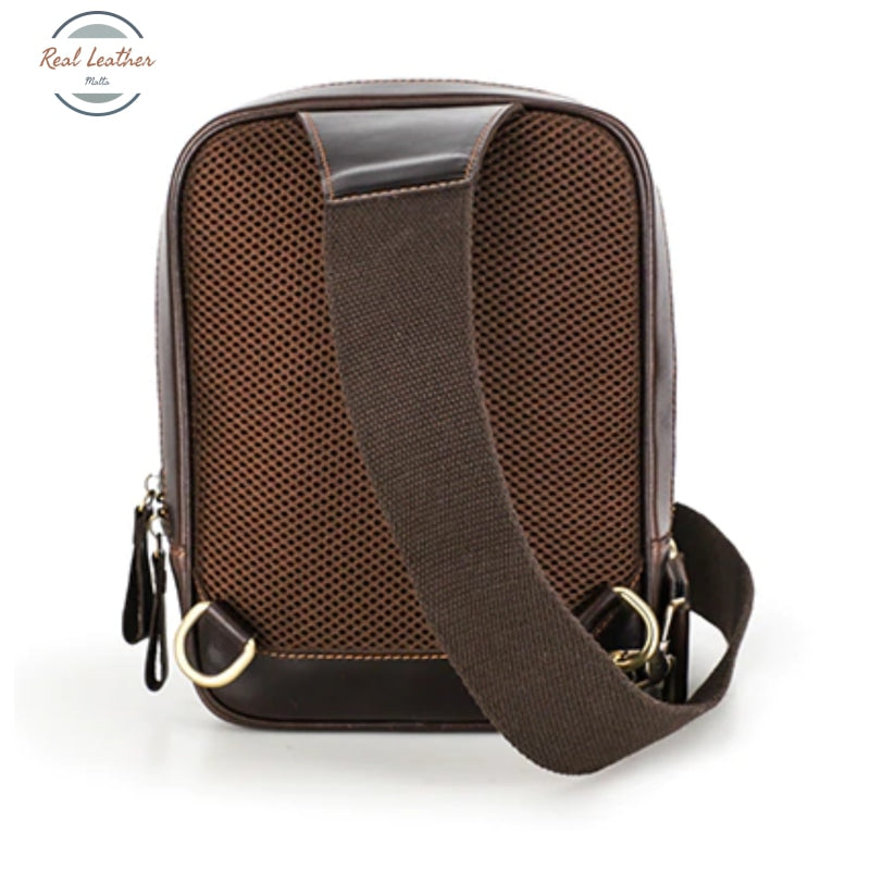Genuine Leather Mens Casual Sling/Chest Bag Belt Bags
