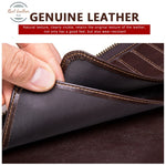 Genuine Leather Mens Clutch Bags For Document A4