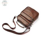 Genuine Leather Mens Daily Crossbody Bag