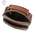 Genuine Leather Mens Daily Crossbody Bag