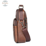 Genuine Leather Mens Daily Crossbody Bag