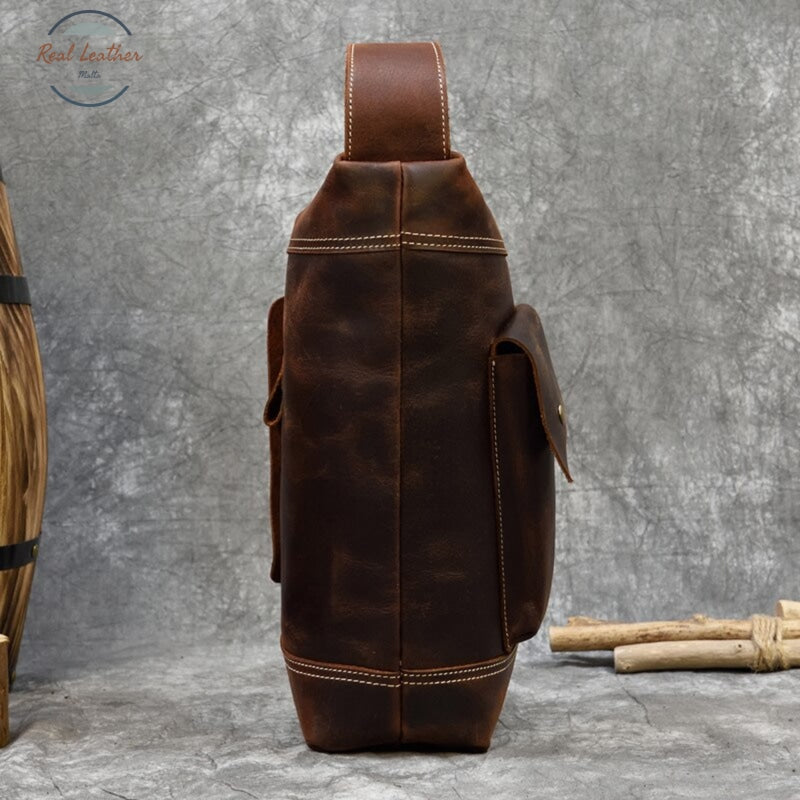 Genuine Leather Mens Stylish Crossbody Bag