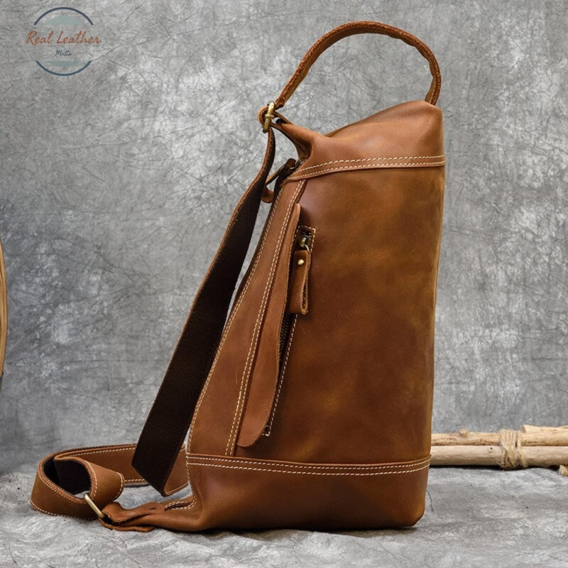 Genuine Leather Mens Stylish Crossbody Bag