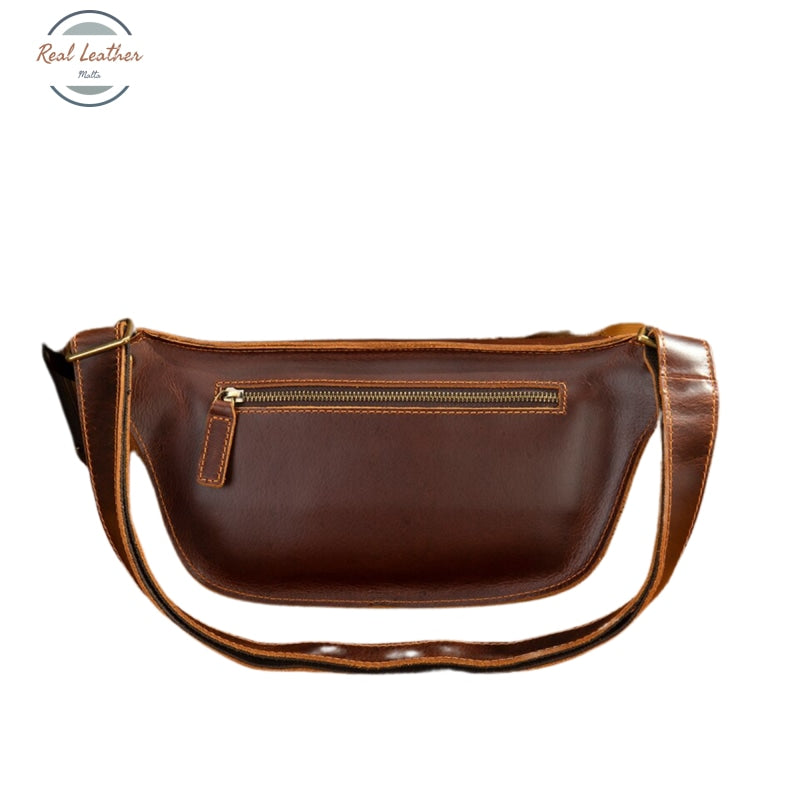 Genuine Leather Mens Vintage Belt Bag