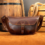 Genuine Leather Mens Vintage Belt Bag
