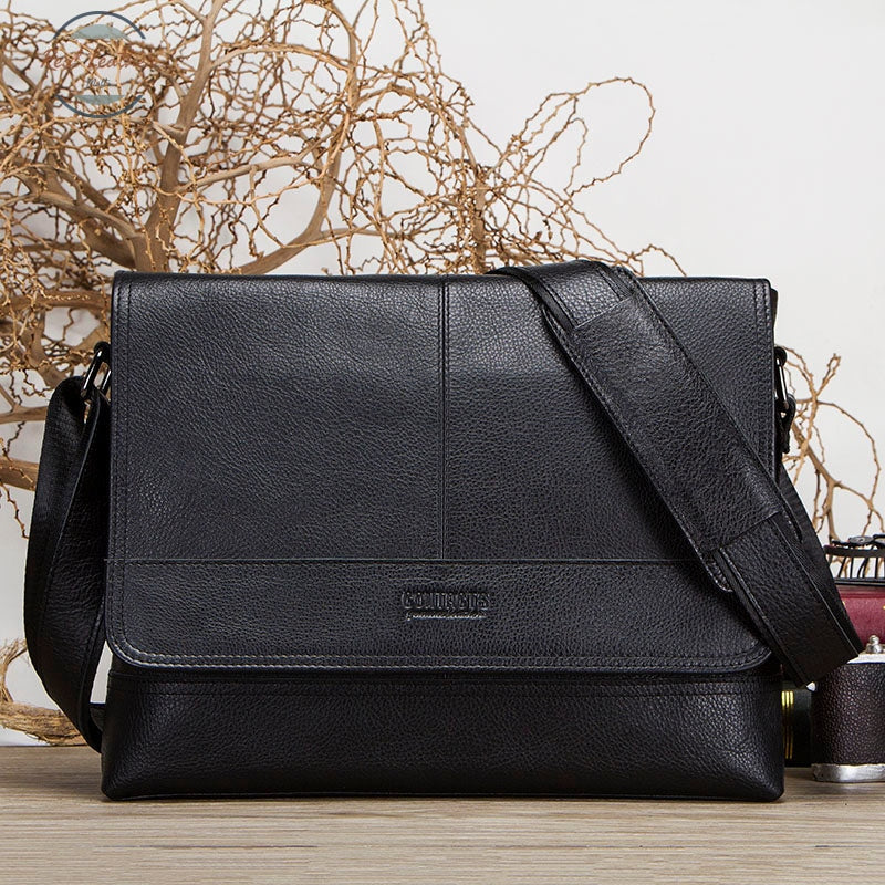 Genuine Leather Messenger Bag For Men