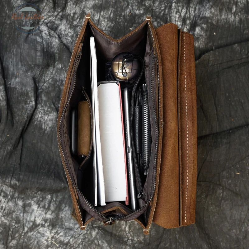Genuine Leather Minimalist Ladies Backpack
