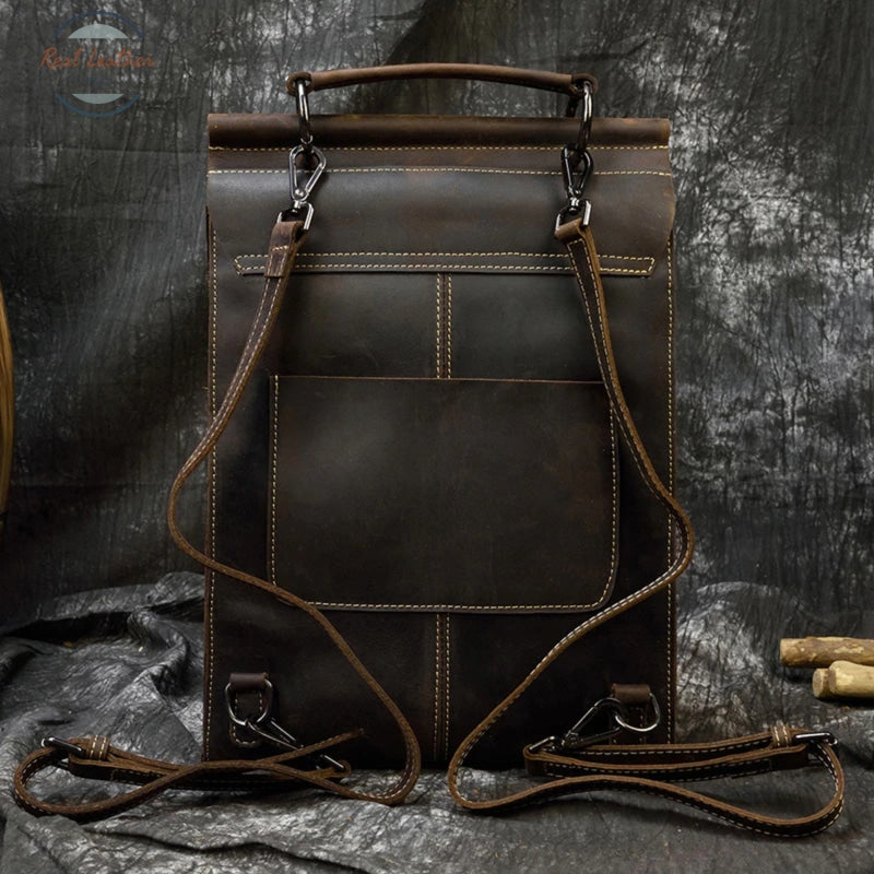 Genuine Leather Minimalist Ladies Backpack