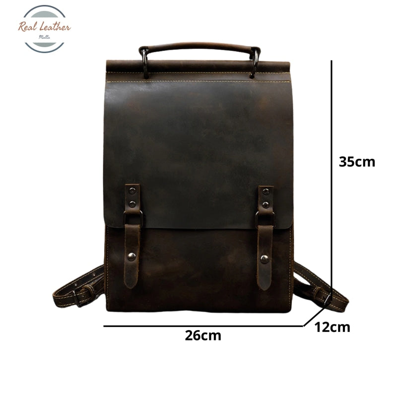 Genuine Leather Minimalist Ladies Backpack