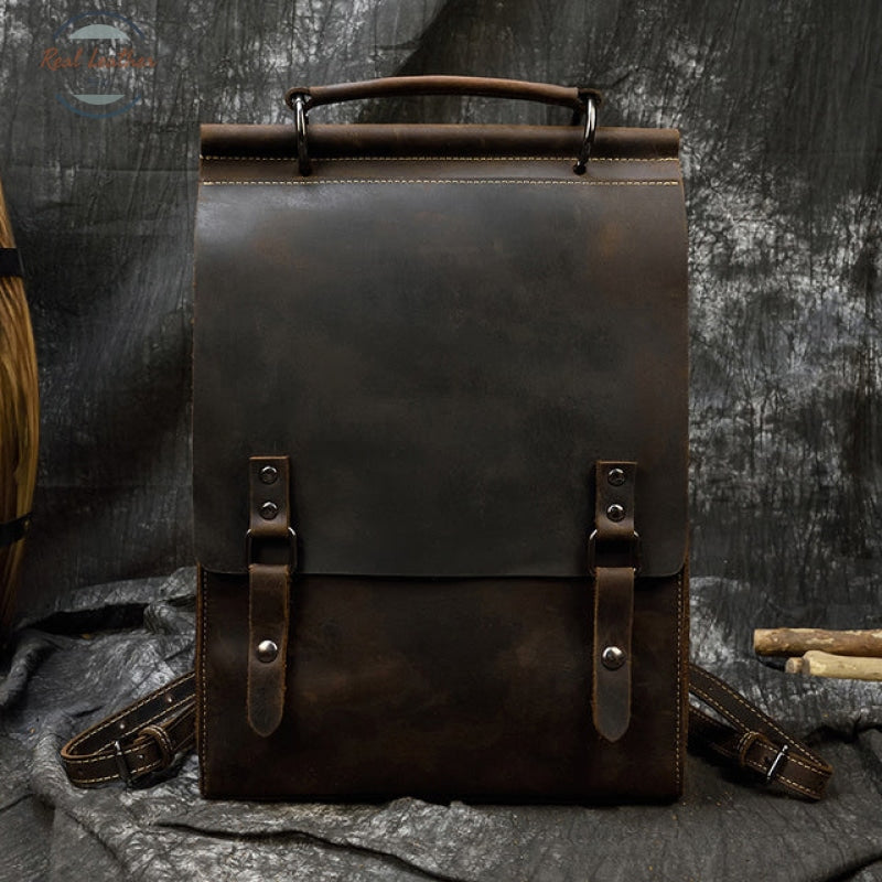 Genuine Leather Minimalist Ladies Backpack