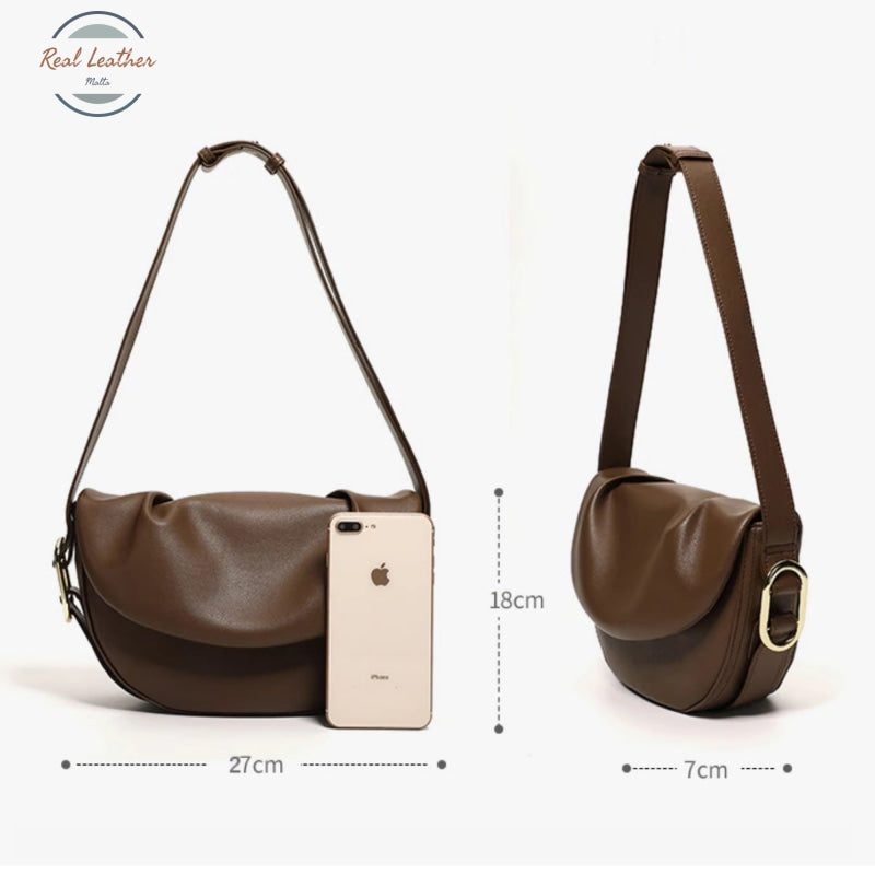 Genuine Leather Minimalist Shoulder Bag Bags