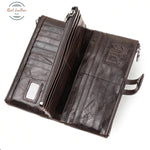 Genuine Leather Multi-Functional Clutch Wallet