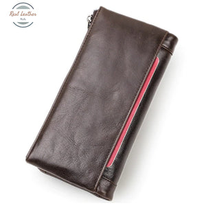 Genuine Leather Multi-Functional Clutch Wallet