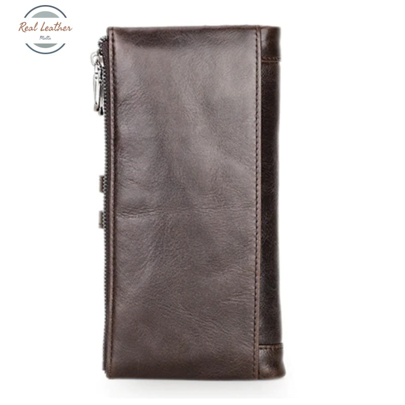 Genuine Leather Multi-Functional Clutch Wallet