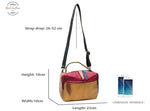 Genuine Leather Multicolor Ladies Top-Handle Shoulder Bag