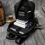 Genuine Leather Multifunction Travel Backpack