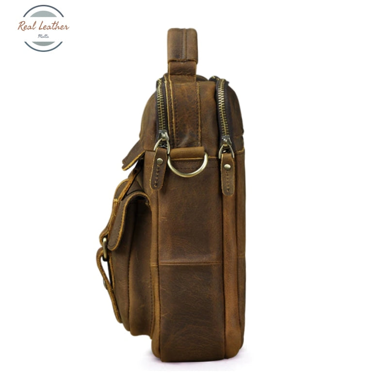Genuine Leather Old Fashion Messenger Bag Bags