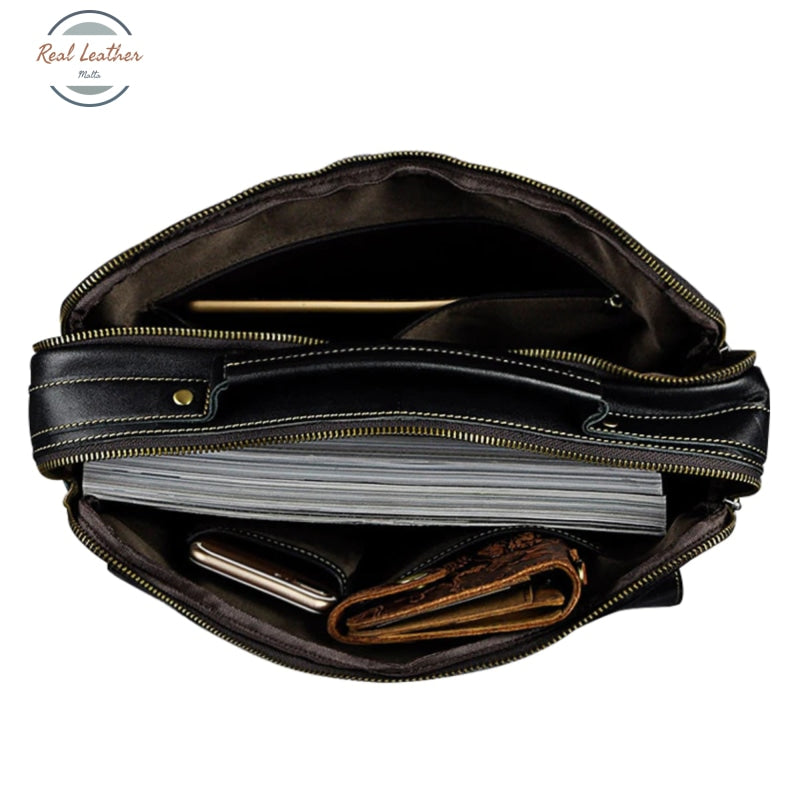 Genuine Leather Old Fashion Messenger Bag Bags