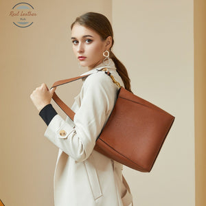 Genuine Leather Outdoor Tote Bag