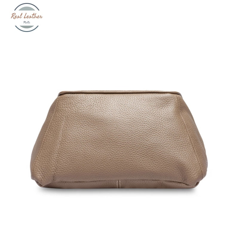 Genuine Leather Oval Shaped Casual Backpack Backpacks