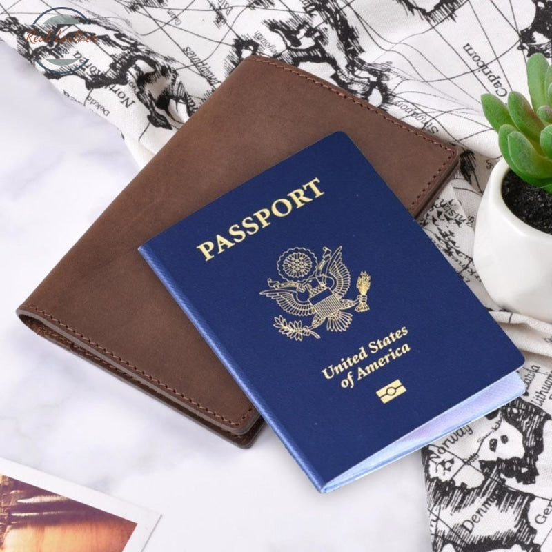 Genuine Leather Passport Cover