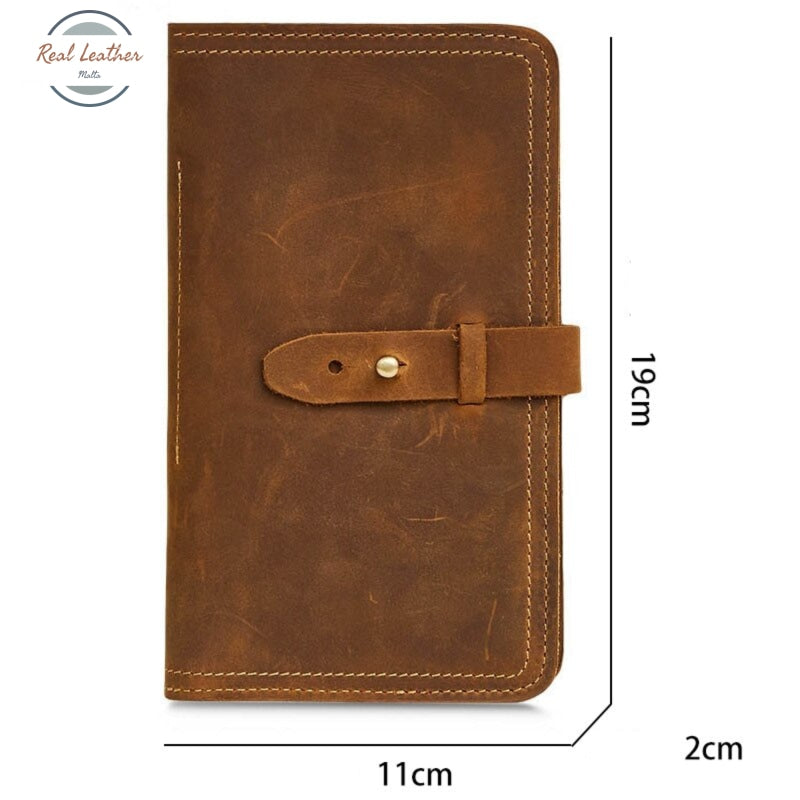 Genuine Leather Passport Holder / Long Wallet