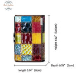 Genuine Leather Patchwork Ladies Wallet