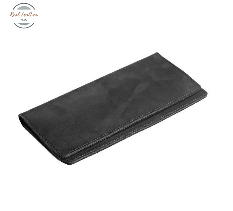 Genuine Leather Phone Holder Black Wallets