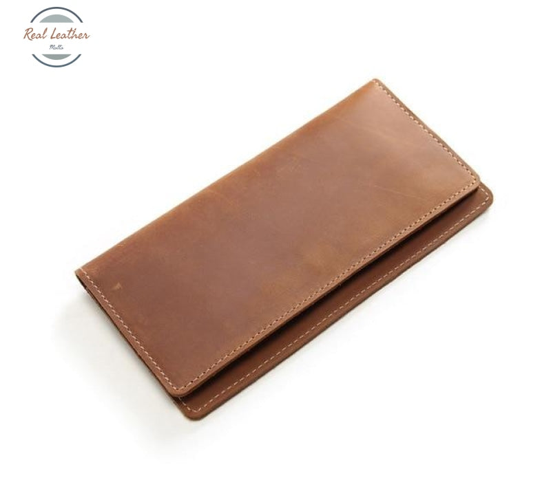 Genuine Leather Phone Holder Brown Wallets