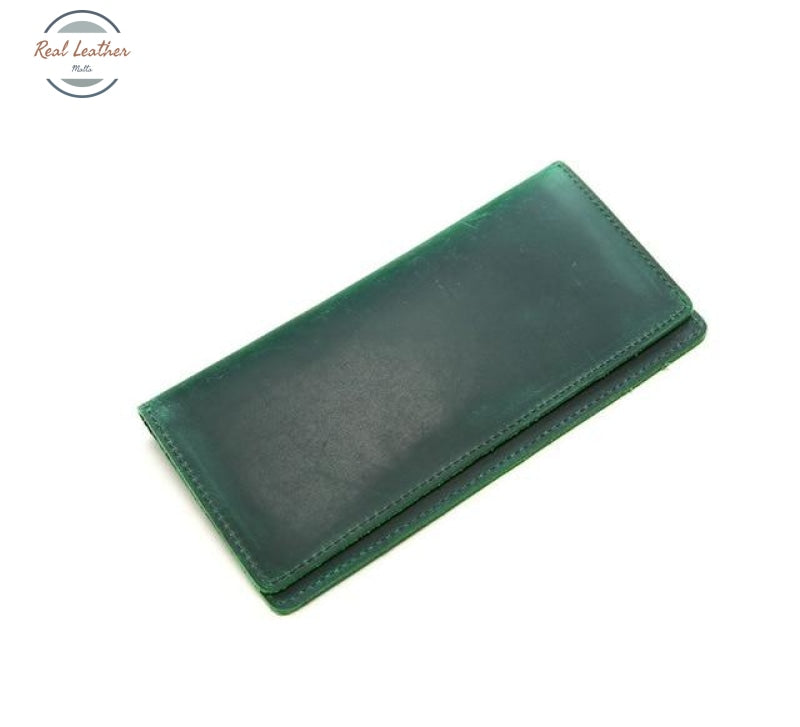Genuine Leather Phone Holder Green Wallets