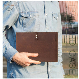 Genuine Leather Portfolio And Tablet Case