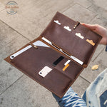 Genuine Leather Portfolio And Tablet Case