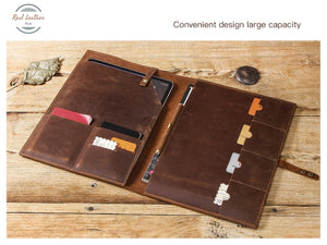 Genuine Leather Portfolio And Tablet Case