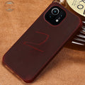 Genuine Leather Pull-Up Case For Xiaomi For Mi 9T-9Tpro-K20 / Red Mobile Phone Cases