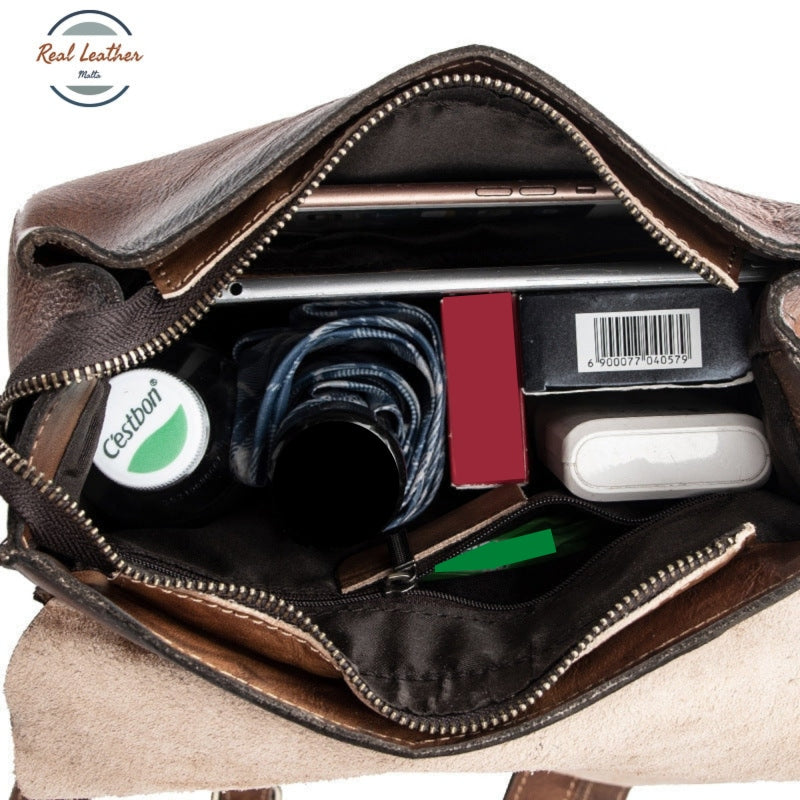 Genuine Leather Retro Backpack Backpacks