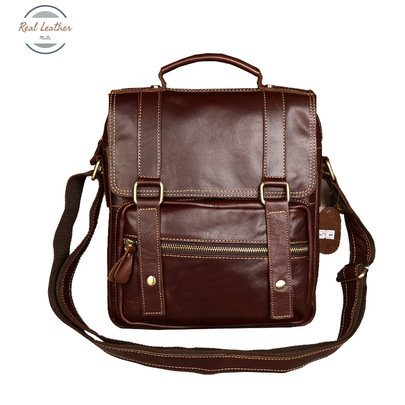 Genuine Leather Retro Casual Messenger Bag