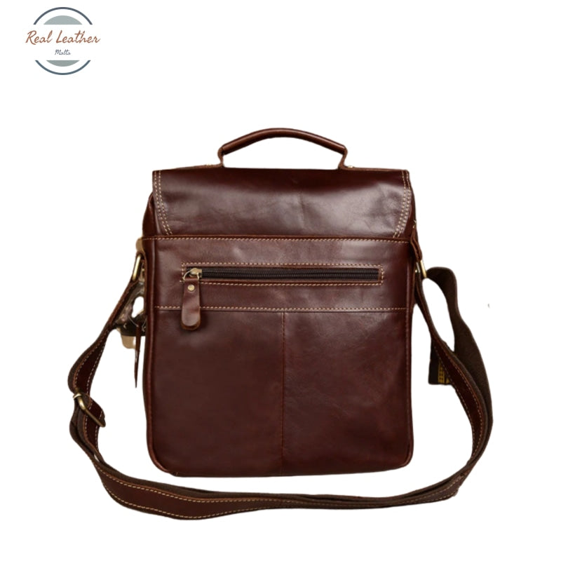 Genuine Leather Retro Casual Messenger Bag