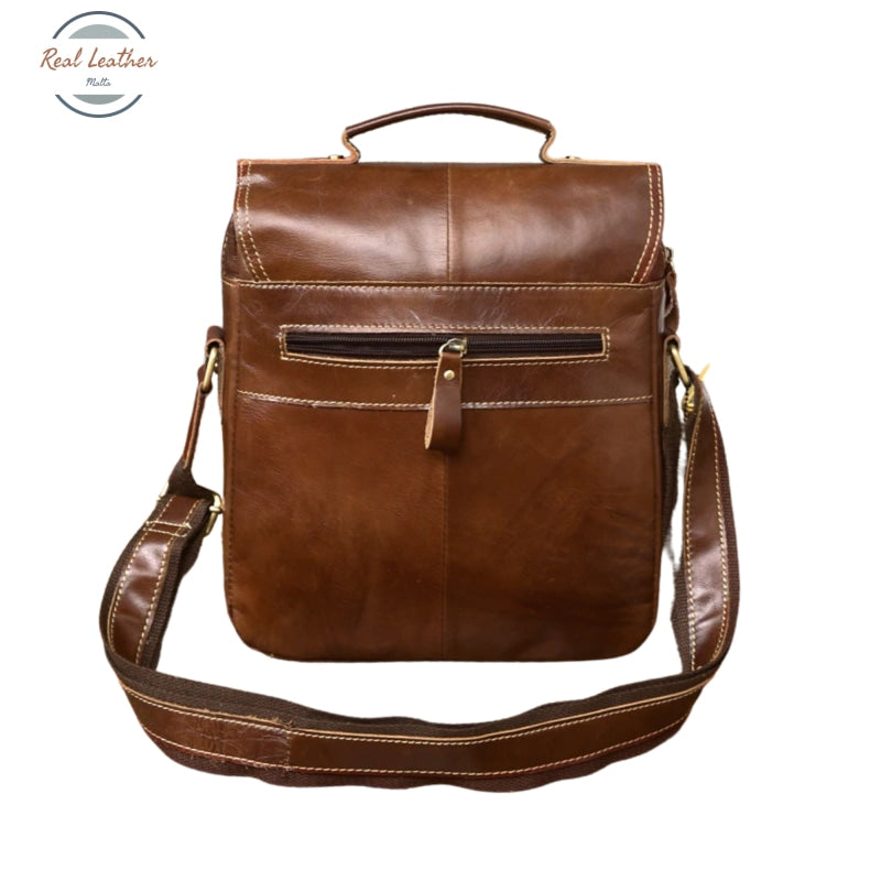 Genuine Leather Retro Casual Messenger Bag