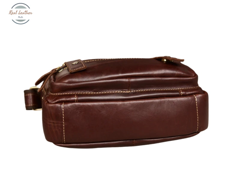 Genuine Leather Retro Casual Messenger Bag