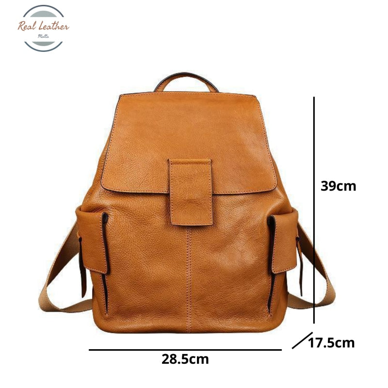 Genuine Leather Retro Ladies Backpack