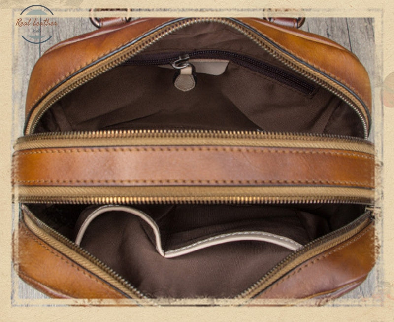 Genuine Leather Retro Women Handbag