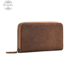 Genuine Leather Rfid Vintage Long Wallet