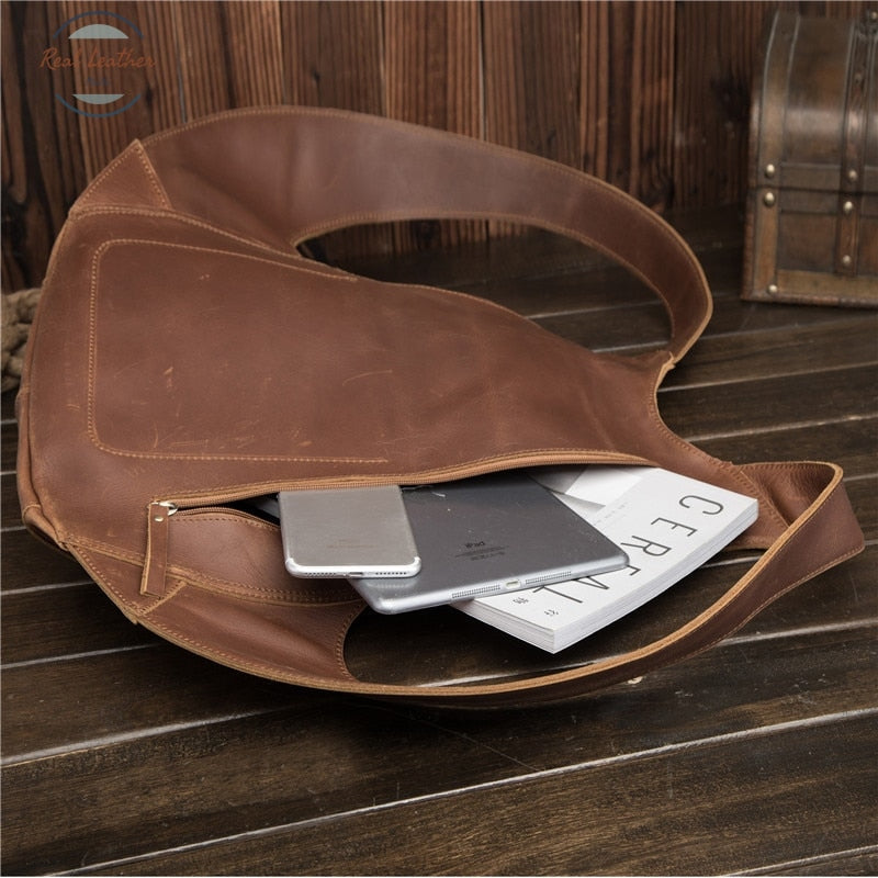 Genuine Leather Shoulder Back-Pack Pouch Backpacks