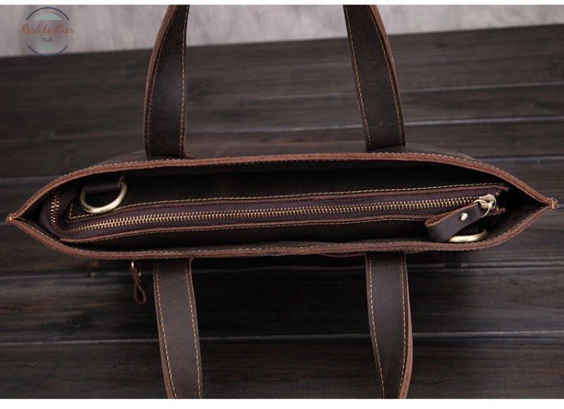 Genuine Leather Slim Briefcase Briefcases