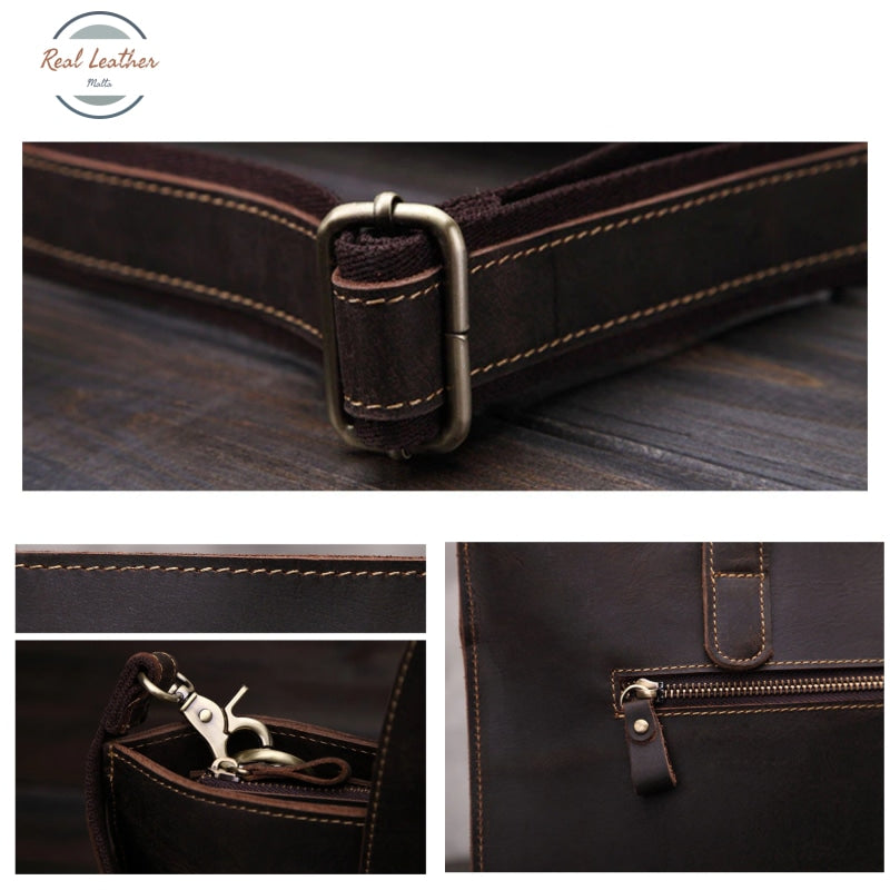 Genuine Leather Slim Briefcase Briefcases