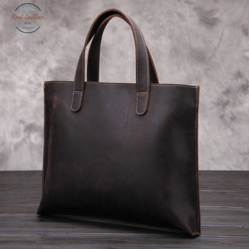 Genuine Leather Slim Briefcase Briefcases